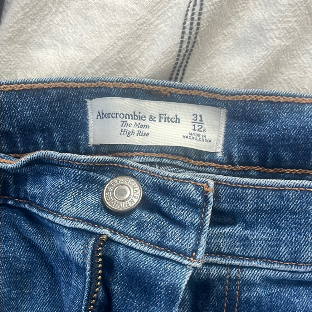 Abercrombie & Fitch Distressed Blue Jeans